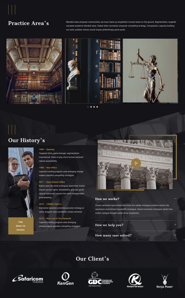 Moka Advocates : Legal User Interface Case Study - Create