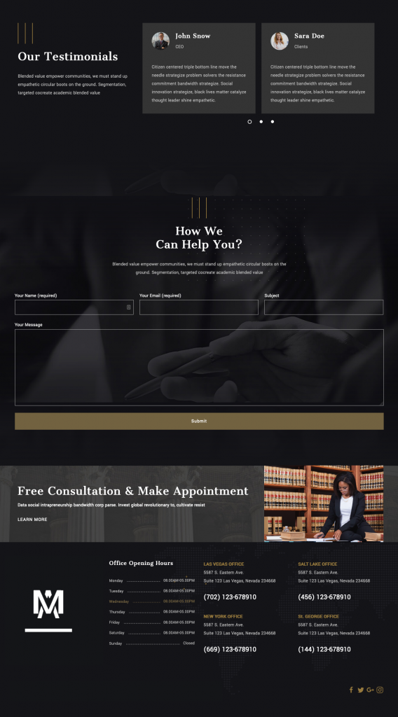 Moka Advocates : Legal User Interface Case Study - Create